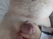 Preview 1 of Insert Prince Albert piercing and handjob to bubble cum finish