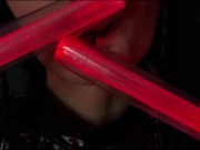 Preview 6 of Sith-girl sucks two lightsabers