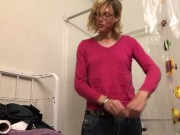 Preview 2 of pornhub viewer request : "Tgirl pees on lil titties"