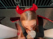 Preview 3 of Demoness knocks on your door on Halloween. TRICK OR TREAT?