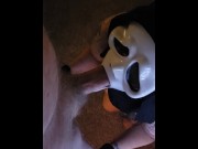 Preview 1 of Do you like scary movies? Ghost face blow job