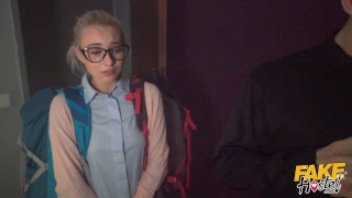Fake Hostel - The Haunted Locker - A Halloween Special with horny teen experiencing massive cock
