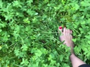 Preview 1 of FEET FETISH GRASS NATURE