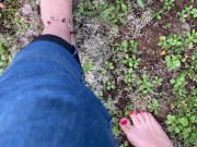 Preview 5 of FEET FETISH GRASS NATURE