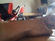 Preview 1 of Caught jerking my hard cock by the milf mail lady