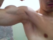 Preview 2 of hot man flexing his muscles