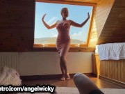 Preview 1 of Angel Wicky tittyfucking you in small dress