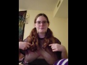 Preview 3 of Curvy bbw shakes her ass and cums from rose vibrator