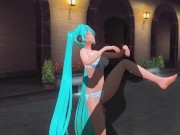 Preview 5 of 3D HENTAI Miku in a swimsuit fucked by the pool