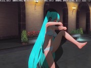 Preview 6 of 3D HENTAI Miku in a swimsuit fucked by the pool