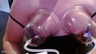 Breast Pumping Sissy NoogleBerry breast Enlargement