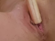 Preview 4 of SMASH MYSELF MASTURBATION - WITH A POLE!! - Cut for censorship
