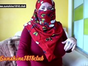 Preview 3 of muslim babe in red hijab big boobs arabic women on cam recording october 22nd