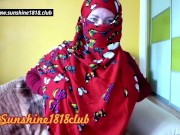 Preview 4 of muslim babe in red hijab big boobs arabic women on cam recording october 22nd