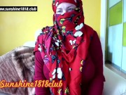 Preview 5 of muslim babe in red hijab big boobs arabic women on cam recording october 22nd