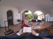 Preview 1 of FuckPassVR - Petite Italian cutie Rebecca Volpetti takes good care of his throbbing cock in VR
