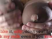 Preview 3 of Yeah, suck my lactating boobs, silly cuckold hubby - Cuckold Captions ~ Cuckold Motivations