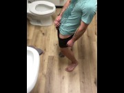 Preview 2 of Public restroom ass stretching