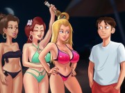 Preview 6 of Summertime Saga - Spin the bottle at a party with girls ended in sex