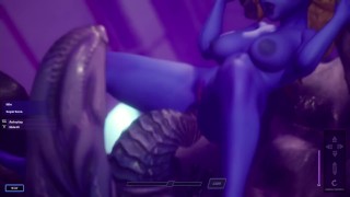 Subverse - Furry monster alien with huge horse cock cumshot in tight ass