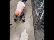 Preview 2 of Risky public piss and cum during the day
