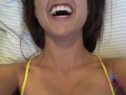 Preview 2 of Super tight body on Dillion Harper who gets pussy licked, sucks cock and rides it hard GFE POV
