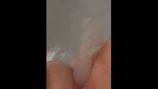 Wife jerks you off in the tub