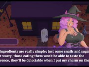 Preview 4 of Sex Or Treat [Halloween Hentai game PornPlay ] Ep.2 Licking a witch pussy