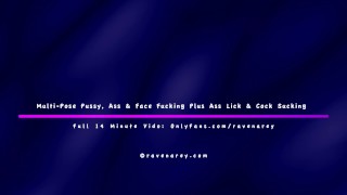 Ravinny Live Cam Show Vol 6 - Footjob Tease, Cock/Ball Suck, Standing Rear Fuck, Creamy Facial