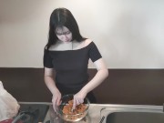Preview 6 of (Halloween/Japanese)Blowjob While Cooking Pumpkin(concafejonouraaka/cocoa)