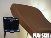 Preview 2 of Hung doctor uses ultrasound to show his bare dick in boy