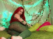 Preview 3 of Poison Ivy fucks herself with a big dildo