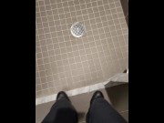 Preview 2 of Powerful piss in the shower at work