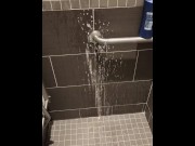 Preview 5 of Powerful piss in the shower at work