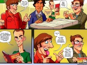 Preview 5 of The Big bang Theory pt. 2 - Triple Penetration Pornstar showdown - Cartoon xxx parody