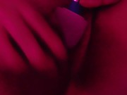 Preview 5 of Self pleasure with dildo and vibrator in pink room