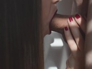Preview 4 of ASMR Dick sucking, blowjob with an oral creampie