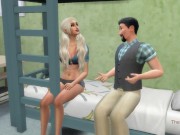 Preview 4 of Stepdad fuck his stepdaughter on bunk bed