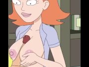 Preview 6 of Rick and Morty - A Way Back Home - Sex Scene Only - Part 56 Jessica Boobjob By LoveSkySanX
