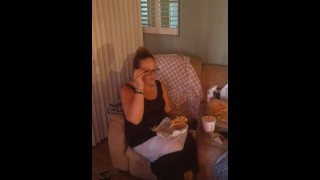 Milf Eating Food Ferociously