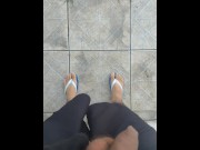 Preview 1 of Pissing in public on my own feet