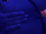 Preview 3 of Strocking my asshole with LED Lights on 😈🍑