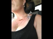 Preview 5 of I film myself smoking cigarette while in passenger seat of truck cruising