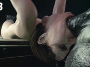 Preview 6 of Jill Valentine Face Fucked By Monster Cock