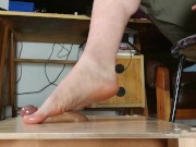 Preview 5 of Erotic male bare footjob & cum controlling HD