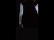 Preview 1 of Pregnant amateur hot wife milf on homemade video showing off pregnancy round belly stomach on camera