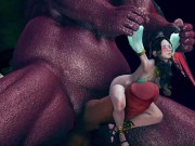 Preview 3 of 3d animation - huge monster fuck the arabian princess