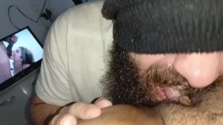 Ilove a mouth playing and sucking my naughty pussy she couldn't resist a wet mouth that ejaculates