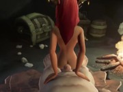 Preview 6 of Sexy redhead elf rides Ogre Cock | Warcraft Parody