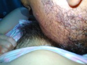 Preview 3 of Beautiful Agony Eating Hairy Pussy I Cum on My Boyfriend's Face Real Lovers on Fansly + ManyVids